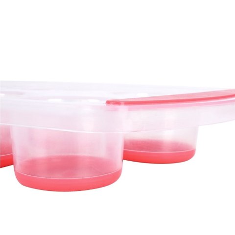 Forma foremka na lód z silikonowym dnem do 10 kostek lodu łatwe wyciąganie duże kostki xxl