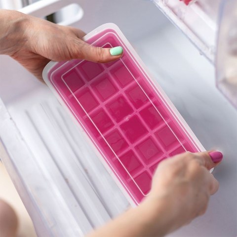 Grupa Orion Sp. z o.o. Forma do Kostek Lodu EXCELLENT Pojemnik Łopatka Silikonowe Dno 18 szt.