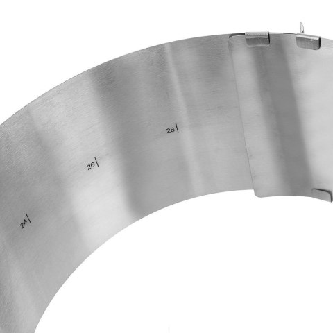 Grupa Orion Sp. z o.o. Forma do Pieczenia Regulowana Stalowa do Ciast Tortów Solidna ORION 16-30cm