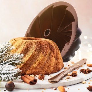 Grupa Orion Sp. z o.o. Forma do Pieczenia Babki z Kominem Silikonowa Nieprzywierająca ORION 23,5cm