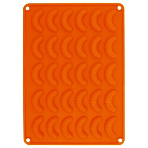 Grupa Orion Sp. z o.o. Forma do Pieczenia 30 Ciastek Rogaliki Silikonowa Solidna ORION 34,5x24,5cm