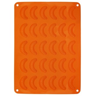 Grupa Orion Sp. z o.o. Forma do Pieczenia 30 Ciastek Rogaliki Silikonowa Solidna ORION 34,5x24,5cm