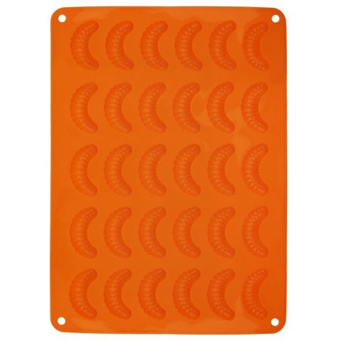 Grupa Orion Sp. z o.o. Forma do Pieczenia 30 Ciastek Rogaliki Silikonowa Solidna ORION 34,5x24,5cm