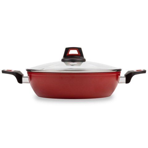 Grupa Orion Sp. z o.o. Garnek ze Szklaną Pokrywką Granitowy Nieprzywierający Indukcja NAVA 3,8 L