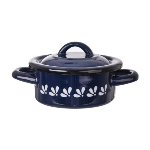 Grupa Orion Sp. z o.o. Garnek Emaliowany Niebieski Modrobila ORION 12 cm, 600 ml