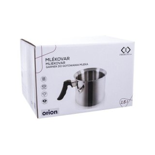 Grupa Orion Sp. z o.o. Garnek do Mleka ORION Stal 1,5 L Płaszcz Wodny Gwizdek Indukcja Zmywarka