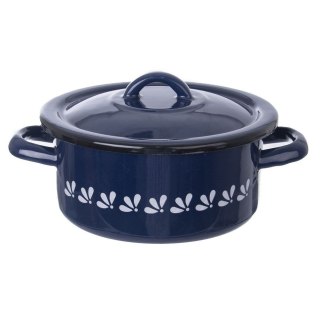 Grupa Orion Sp. z o.o. Garnek rondel garnuszek emaliowany 16 cm 1,5 l niebieski