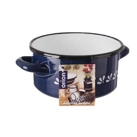 Grupa Orion Sp. z o.o. Garnek rondel garnuszek emaliowany 16 cm 1,5 l niebieski