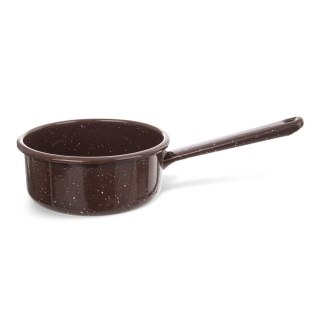 Grupa Orion Sp. z o.o. Rondel Emaliowany BROWN Brązowy Uchwyt 12 cm 600 ml Indukcja ORION