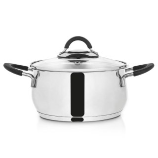 Grupa Orion Sp. z o.o. Garnek stalowy ze szklaną pokrywką DALIE 16 cm, 1,8 l
