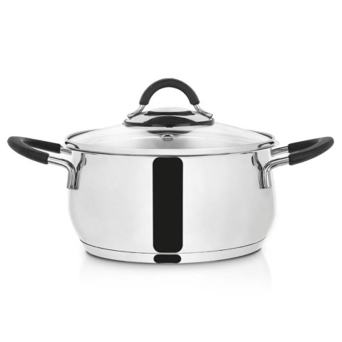 Grupa Orion Sp. z o.o. Garnek stalowy ze szklaną pokrywką DALIE 16 cm, 1,8 l
