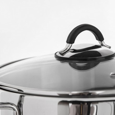 Grupa Orion Sp. z o.o. Garnek stalowy ze szklaną pokrywką DALIE 16 cm, 1,8 l