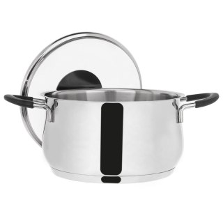 Grupa Orion Sp. z o.o. Garnek Stalowy 3 L ORION DALIE 20 cm Silikon Pokrywka Indukcja