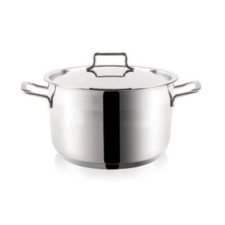 Grupa Orion Sp. z o.o. Garnek Stalowy 700 ml ORION ANETT 14 cm z Pokrywką Indukcja Zmywarka