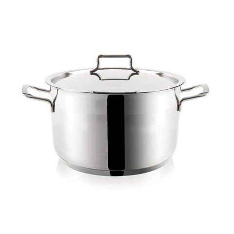 Grupa Orion Sp. z o.o. Garnek Stalowy 700 ml ORION ANETT 14 cm z Pokrywką Indukcja Zmywarka