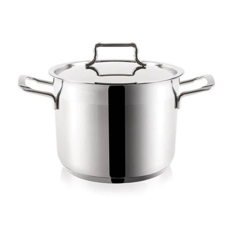 Grupa Orion Sp. z o.o. Garnek Stalowy 2,3 L ORION ANETT 16 cm z Pokrywką Indukcja Zmywarka