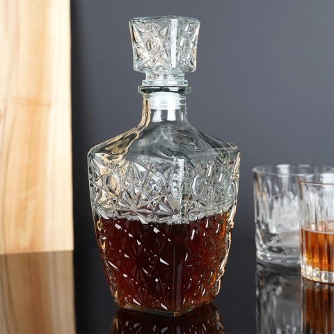 Excellent Houseware Karafka do whisky szklana 830 ml