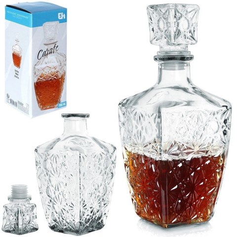 Excellent Houseware Karafka do whisky szklana 830 ml