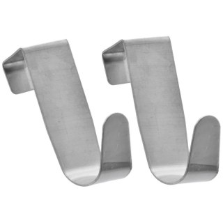 Grupa Orion Sp. z o.o. Wieszak na Drzwi Stal Nierdzewna ORION Zestaw 2 szt. Max Szer. 2 cm