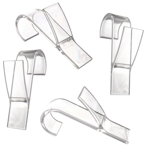 Grupa Orion Sp. z o.o. Haczyk Wieszak ORION na Kaloryfer 4 szt. Przezroczysty Suszenie