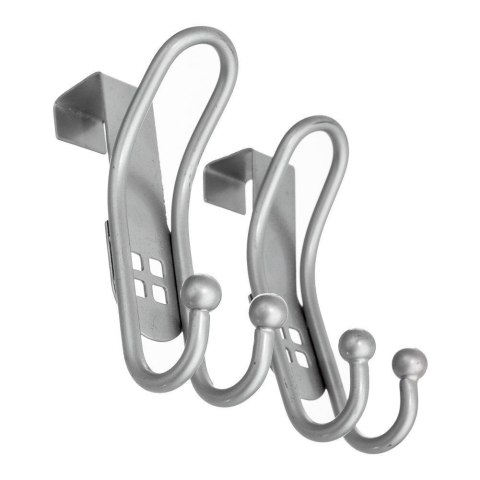 Grupa Orion Sp. z o.o. Wieszak na Drzwi Podwójny 2 szt. ORION Stal Nierdzewna 10 cm