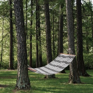 Grupa Orion Sp. z o.o. Hamak Jednoosobowy Ogrodowy Wiszący Solidny Wytrzymały AMBIANCE 200x80 cm