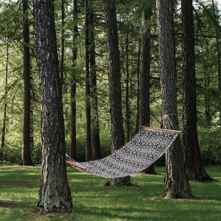Grupa Orion Sp. z o.o. Hamak Jednoosobowy Ogrodowy Wiszący Solidny Wytrzymały AMBIANCE 200 x 80 cm