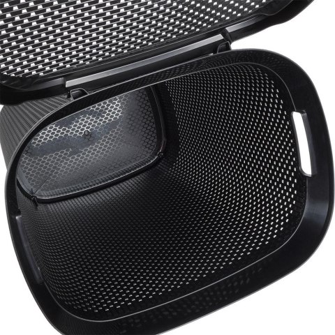 Grupa Orion Sp. z o.o. Kosz na Pranie Ubrania Łazienkowy Plastikowy Czarny BATHROOM SOLUTIONS 60 L