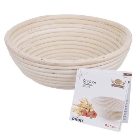Grupa Orion Sp. z o.o. Koszyk do Wyrastania Ciasta na Chleb Bochenek Rattanowy Solidny ORION 21 cm