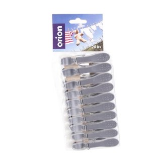Grupa Orion Sp. z o.o. Zestaw Klamerki do Prania 20 szt. ORION Plastikowe Mocne Szaro-Białe