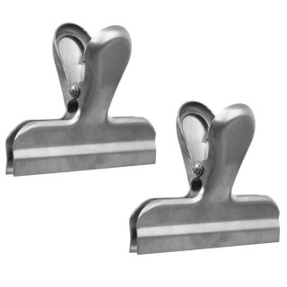 Grupa Orion Sp. z o.o. Klipsy do Torebek ORION Stal Nierdzewna 2 szt. 7 cm Szczelne