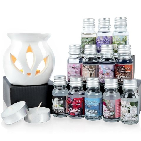 Grupa Orion Sp. z o.o. Zestaw Kominek Zapachowy z Olejkami Ceramiczny EXCELLENT HOUSEWARE 15 el.