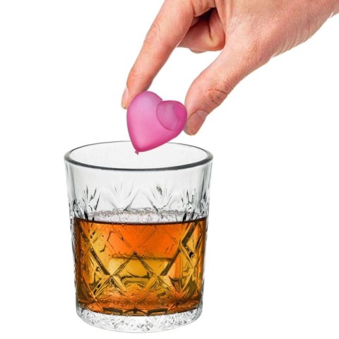 Grupa Orion Sp. z o.o. Kostki Lodowe Wielorazowe Kształt Serce 20 Sztuk ORION Nie Rozcieńczają