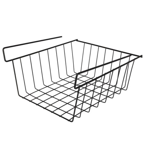 Grupa Orion Sp. z o.o. Koszyk Podwieszany pod Półkę Metalowy Czarny 27,5 x 25 x 14 cm VILDE