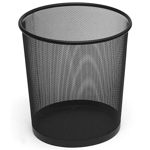 Grupa Orion Sp. z o.o. Kosz na Śmieci Biurowy Metalowy Czarny 26 x 28cm ORION Wytrzymały i Pojemny