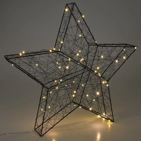 Vilde Gwiazda świecąca czarna 60 LED 50 cm