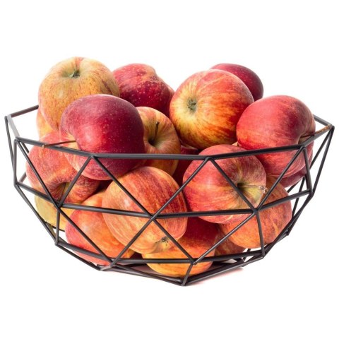 Grupa Orion Sp. z o.o. Koszyk na Owoce Metalowy Czarny ORION RADKA Praktyczny na Co Dzień