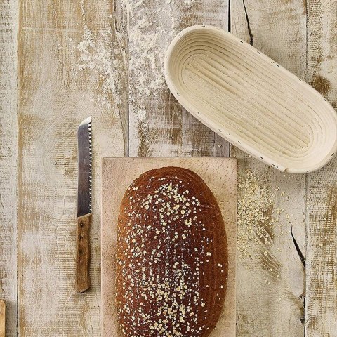 Grupa Orion Sp. z o.o. Koszyk do Wyrastania Ciasta na Chleb Rattanowy Solidny ORION 32 x 15 x 9 cm