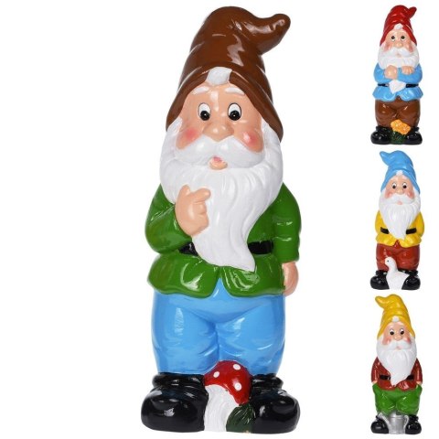 Krasnal ogrodowy kolorowy ozdoba do ogrodu figurka ogrodowa 30 cm