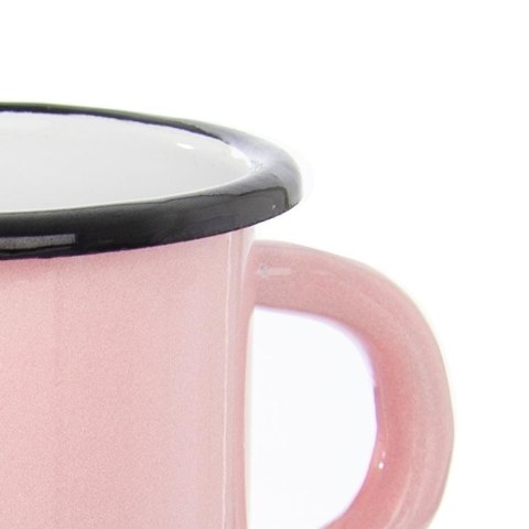 Grupa Orion Sp. z o.o. Kubek garnek garnuszek emaliowany retro 0,4 l kwiaty różowy