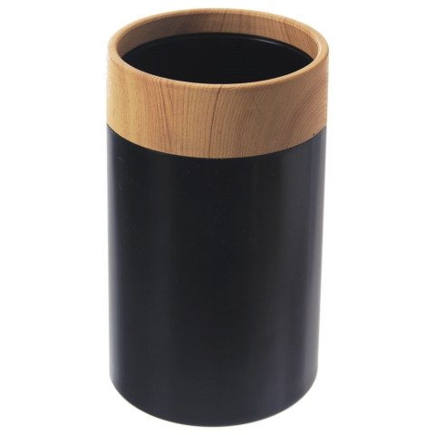 Grupa Orion Sp. z o.o. Kubek Łazienkowy Czarny 7,5 x 11,5 cm ORION BLACK Lekki z Tworzywa