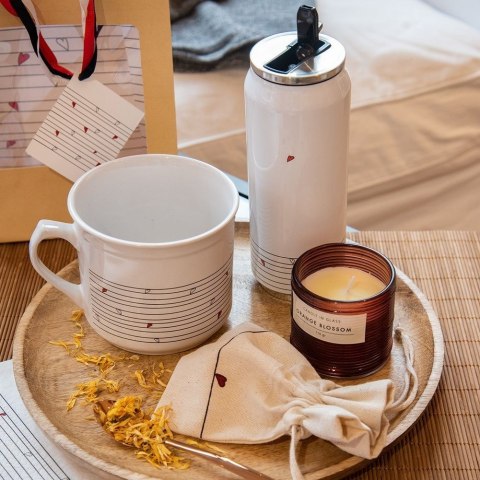 Grupa Orion Sp. z o.o. Kubek termiczny termos bidon serca serduszka PUSZKA 500 ml