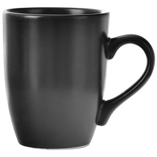 Grupa Orion Sp. z o.o. Kubek z uchem do picia kawy herbaty napojów ceramiczny czarny ALFA 350 ml