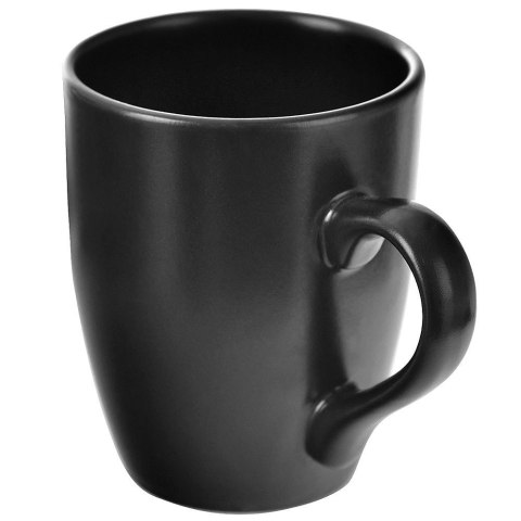 Grupa Orion Sp. z o.o. Kubek z uchem do picia kawy herbaty napojów ceramiczny czarny ALFA 350 ml