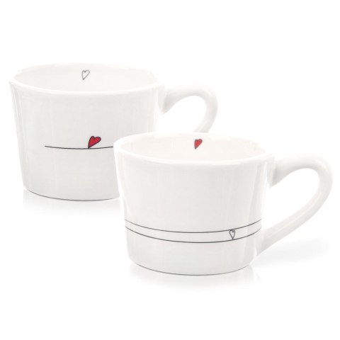 Grupa Orion Sp. z o.o. Kubki Ceramiczne Serduszka Dekoracyjne Ozdobne ORION 200 ml 2 szt.