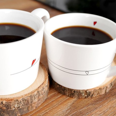 Grupa Orion Sp. z o.o. Kubki Ceramiczne Serduszka Dekoracyjne Ozdobne ORION 200 ml 2 szt.