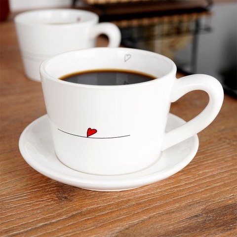 Grupa Orion Sp. z o.o. Kubki Ceramiczne Serduszka Dekoracyjne Ozdobne ORION 200 ml 2 szt.