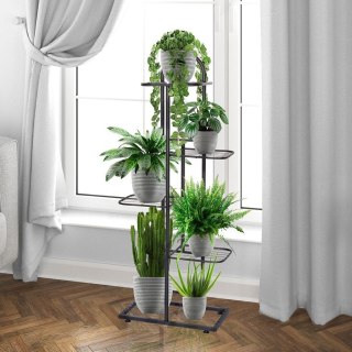 Grupa Orion Sp. z o.o. Kwietnik Stojak na Kwiaty 5-Poziomowy Kaskada Metalowy Loft VILDE 96 cm