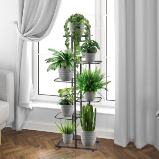 Grupa Orion Sp. z o.o. Kwietnik Stojak na Kwiaty 6-Poziomowy Kaskada Metalowy Loft VILDE 106 cm