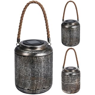 Grupa Orion Sp. z o.o. Lampion Ogrodowy Solarny Metalowy 19,5 cm ORION Wiszący